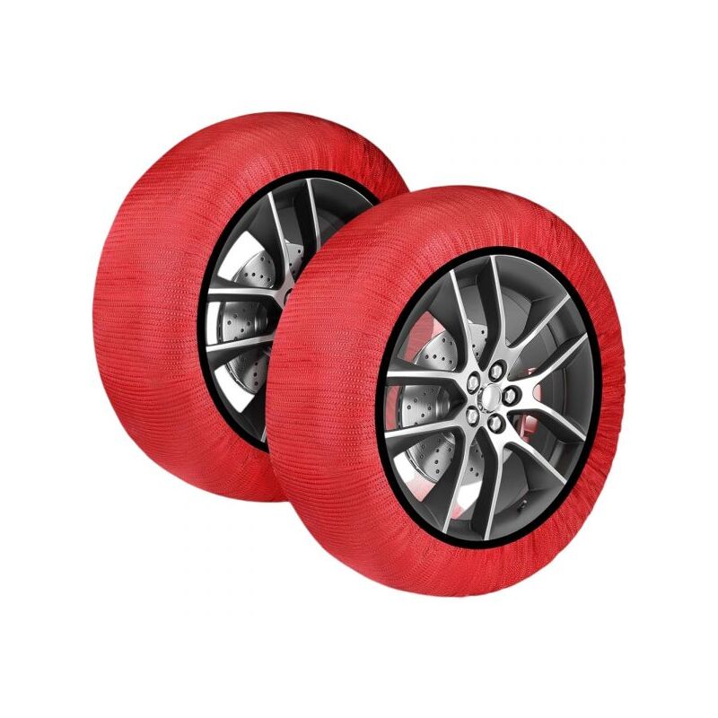 foto del prodotto calze da neve omologate italia en 16662 1 kit con 2 calze tessili per pneumatici l