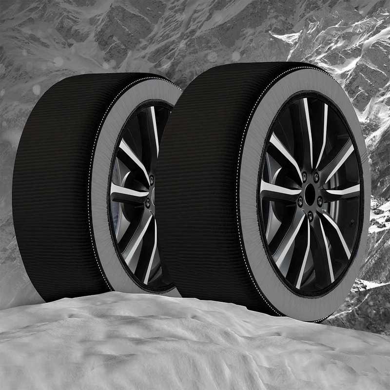 foto del prodotto calze da neve per auto omologate en 16662 1 2020 modello nero standard misura l