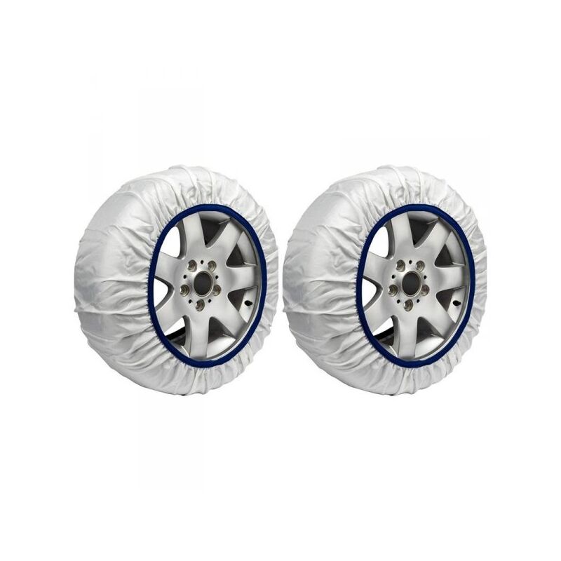foto del prodotto calze da neve per auto omologate en 16662 1 modello bianco standard misura xxl