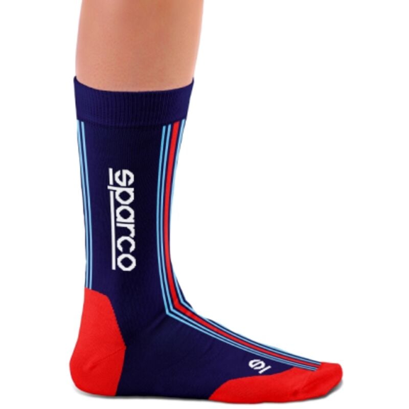 foto del prodotto calzini iconic design martini racing in costruzione seamless 80 cotone pettinato tg. 41 46 blu marine rosso blu marine rosso 41 46 sparco