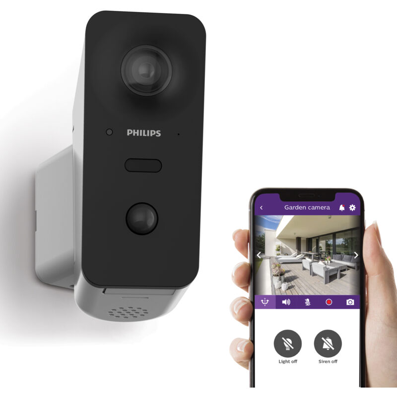 immagine 0 del prodotto cam ra ext rieure motoris e et connect e autotracking welcomeeye view philips 531050