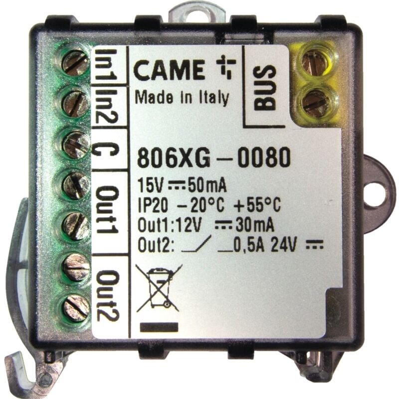 foto del prodotto came modulo bus cxn 2 ingressi e 2 uscite 806xg 0080