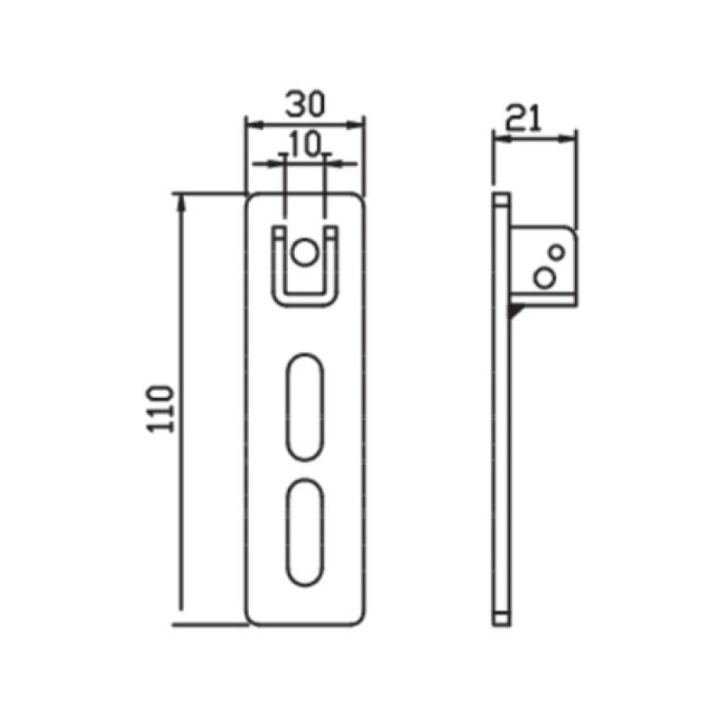foto del prodotto came - supporto regolabile doppia asola sella q10 - 001ym0110