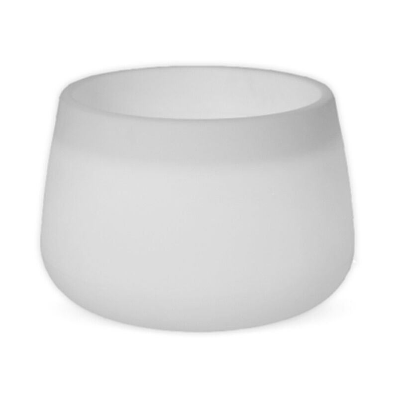 foto del prodotto camelia 60 vaso rotondo con luce per piante e fiori molto resistente. luce bianca fredda con cavo. realizzata in polietilene in spagna