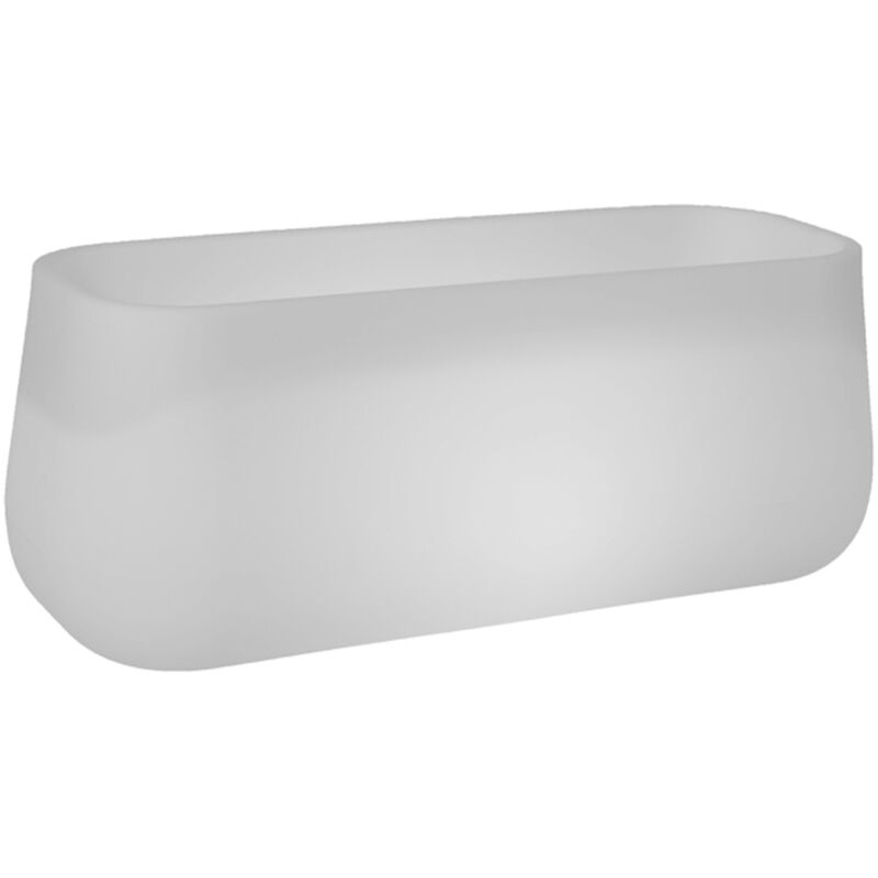 foto del prodotto camelia large vaso rotondo con luce per piante e fiori molto robusto. luce bianca fredda con cavo. realizzata in polietilene in spagna