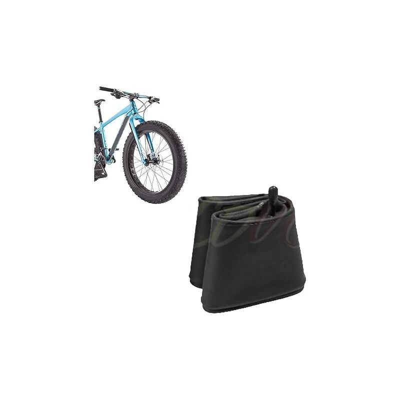 foto del prodotto camera d aria 26 x 4.0 per fat bike con valvola americana schrader ruota copertone 26 bici elettrica e bike ecovelo