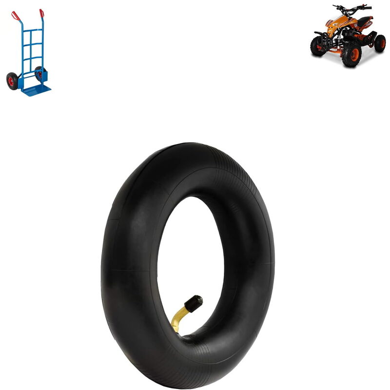 foto del prodotto camera d aria 3.50 4 4.10 4 x carriola carrello portapacchi valvola curva 90