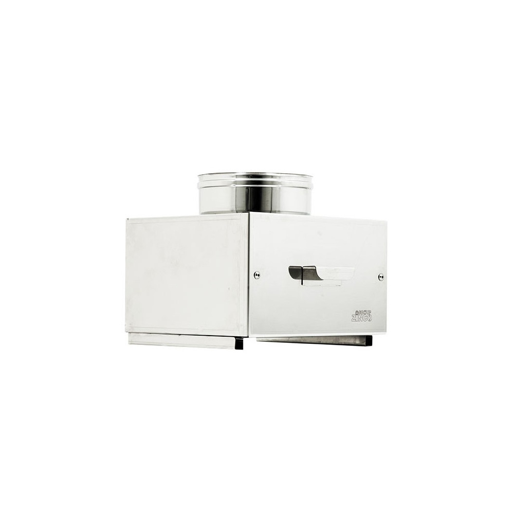 foto del prodotto camera da 80mm per raccolta ceneri in acciaio inox 8 decimi