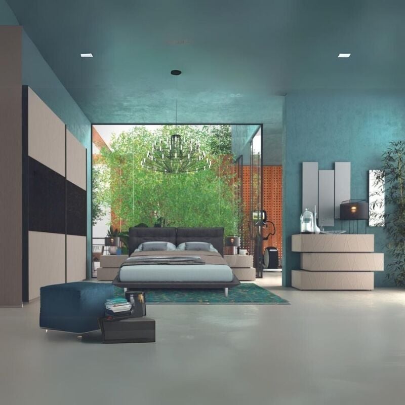 foto del prodotto camera da letto petra canapa con decorazioni shanghai