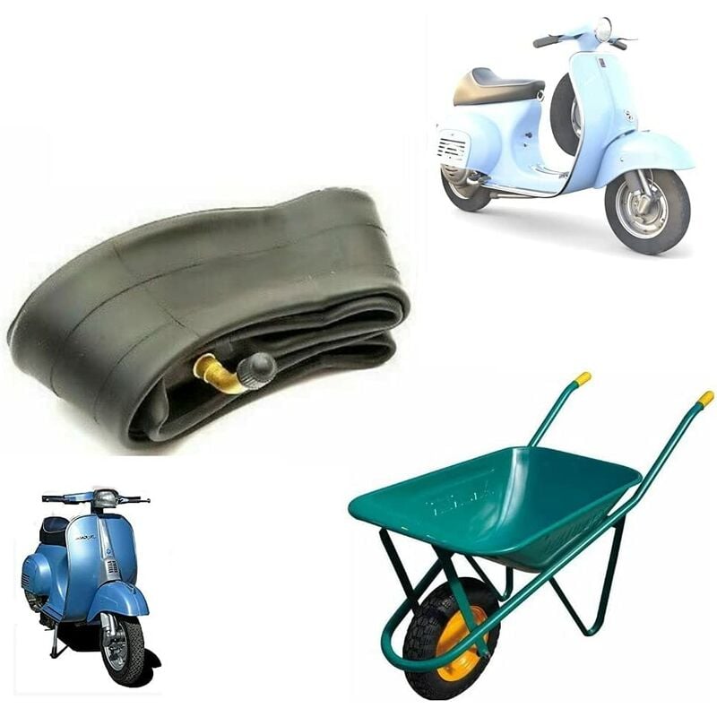 foto del prodotto camera daria 3.50 8 4.008 con valvola curva tr87 x gomme vespa carrelli carriola con cerchio da 8 ecovelo