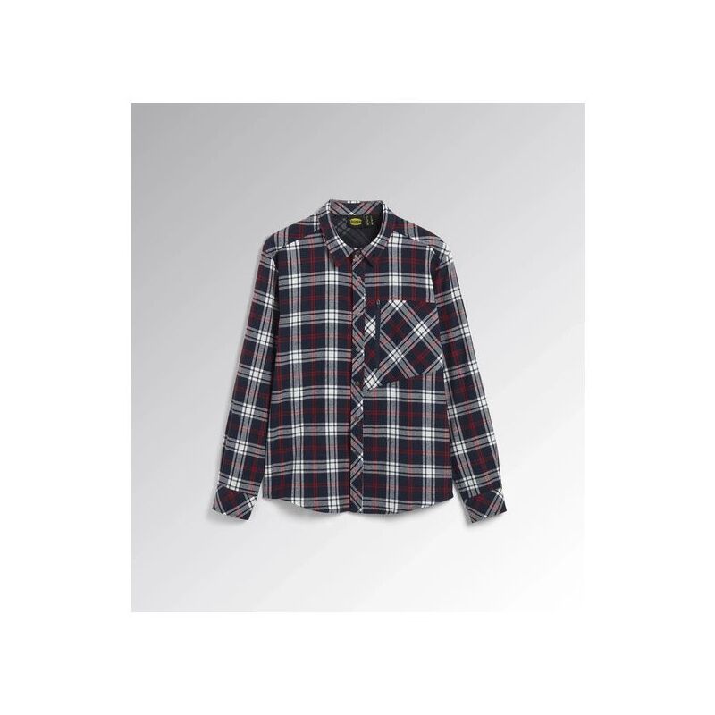 foto del prodotto camicia da lavoro diadora shirt check cortina rsso samba bu saffiro sc gr va 702.179456 size m