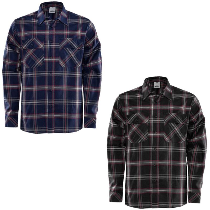 foto del prodotto camicia da lavoro in flanella fristads 7421 msf m blue