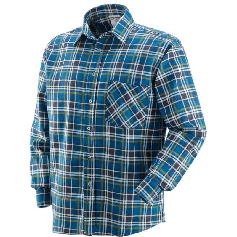 foto del prodotto camicia da lavoro neri flanella m