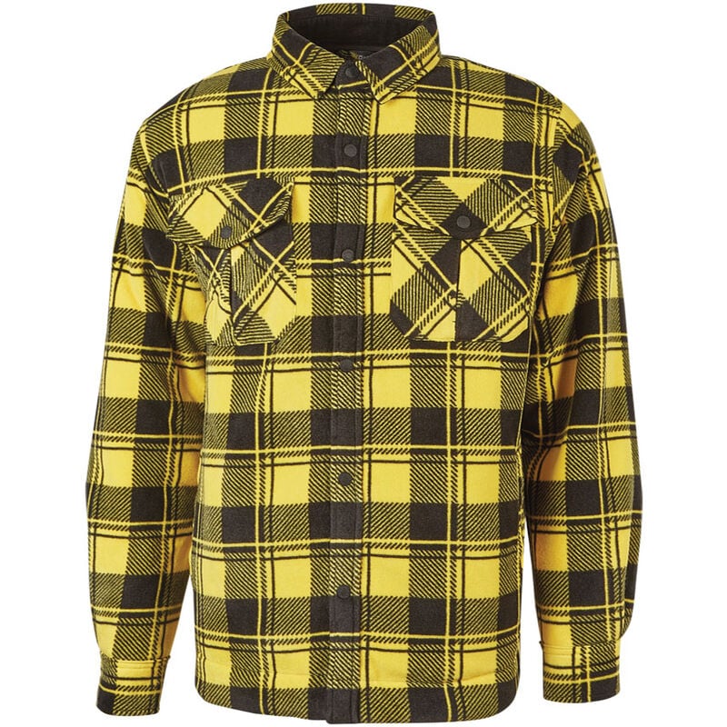 foto del prodotto camicione in pile exciting willow yellow pepita u power taglia l