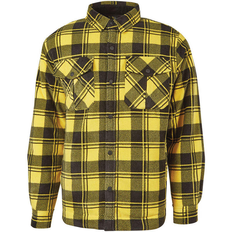 foto del prodotto camicione in pile exciting willow yellow pepita u-power taglia xl