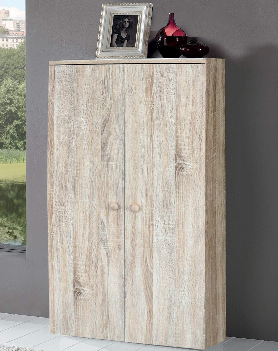 foto del prodotto camillo rigamonti s.r.l scarpiera 7 ripiani, legno, 55x34x112