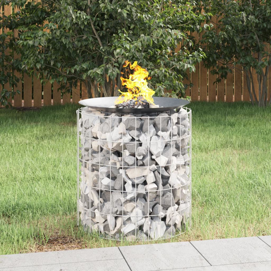 foto del prodotto caminetto a gabbione 50 cm ferro zincatocod mxl 120917