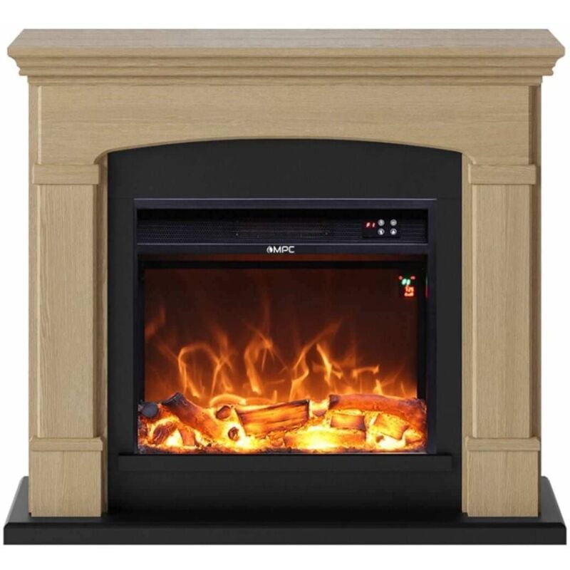 foto del prodotto caminetto da terra rovere cm 95,2x107,2x24,5 sined camino siena rovere