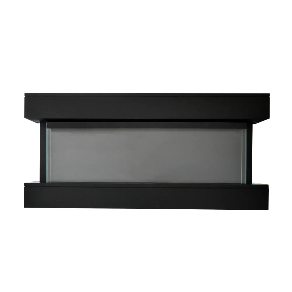 foto del prodotto caminetto elettrico alaro nero tempo style con cornice di legno effetto fuoco 3 colorazioni 750 1.500 w
