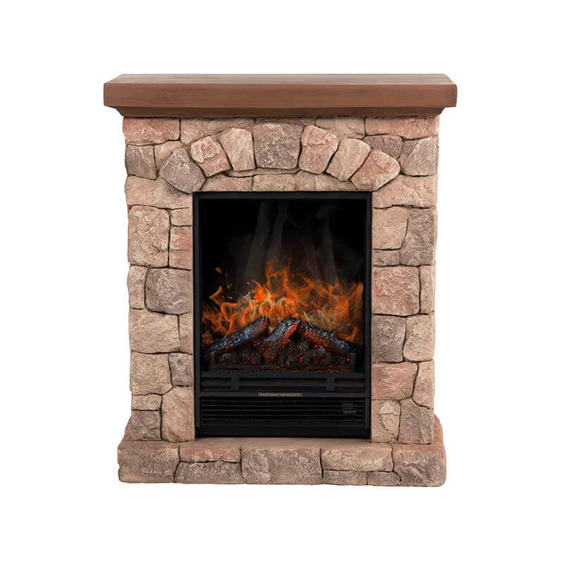 foto del prodotto caminetto elettrico calor con effetto fiamma home deluxe