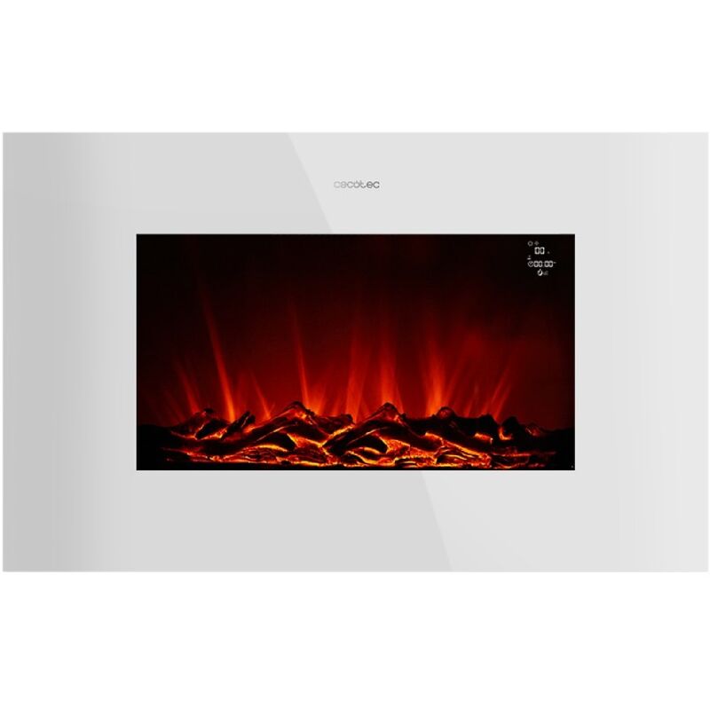 foto del prodotto caminetto elettrico readywarm 3590 flames connected white cecotec