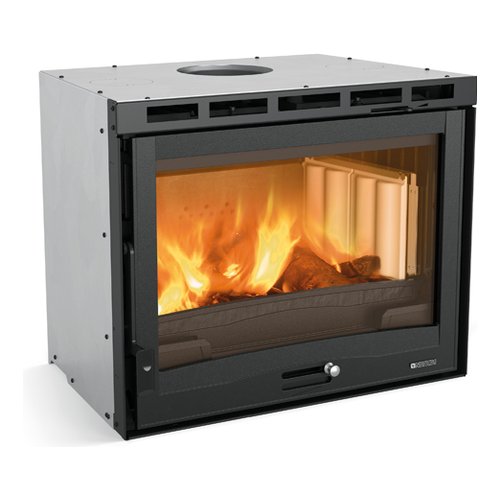 foto del prodotto caminetto nordica 6016704 inserto 70 4.0 ventilato nero