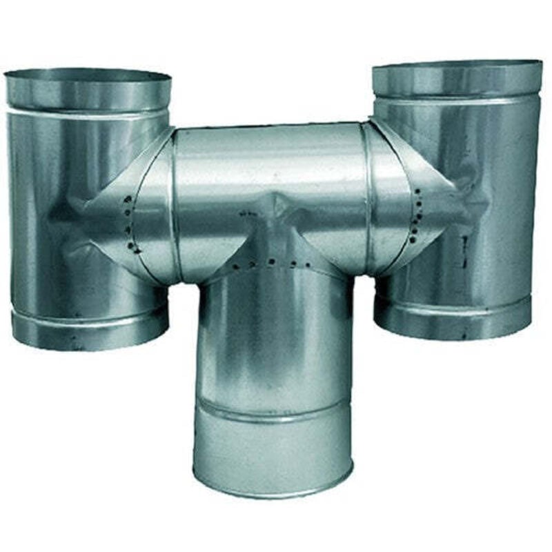 foto del prodotto camini ad h antivento in acciaio zincato