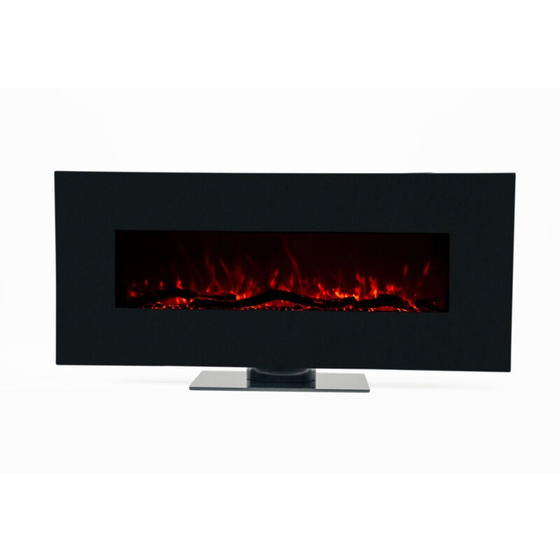 foto del prodotto camino elettrico a parete 1600w kekai minesota 84x26x53 cm con fuoco simulato con telecomando per interni