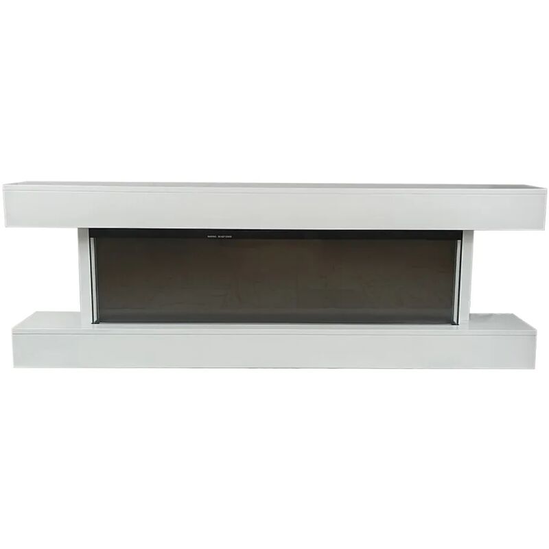 foto del prodotto camino elettrico alaro ultra caminetto a parete da incasso stufa ventilata da 750w 1500w a basso consumo, con telecomando, timer, decorazione di
