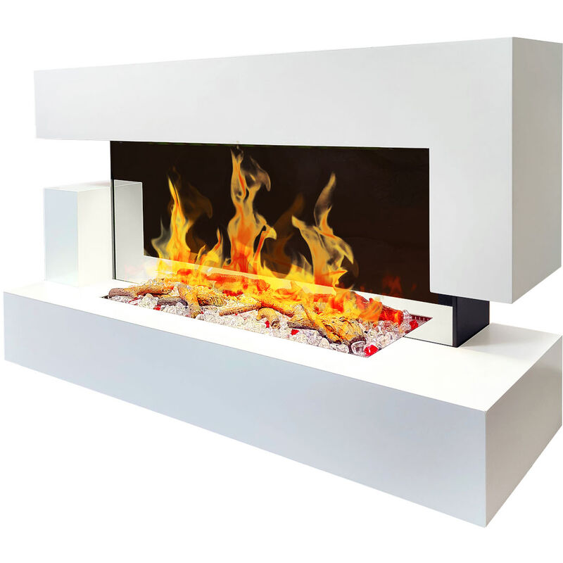 foto del prodotto camino elettrico di design 2000w bianco 239 chemin arte
