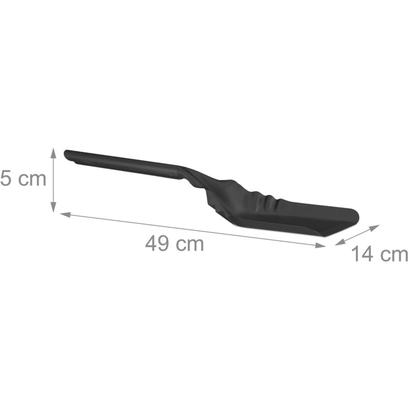 foto del prodotto camino pala cenere 49 cm fornello in acciaio nero