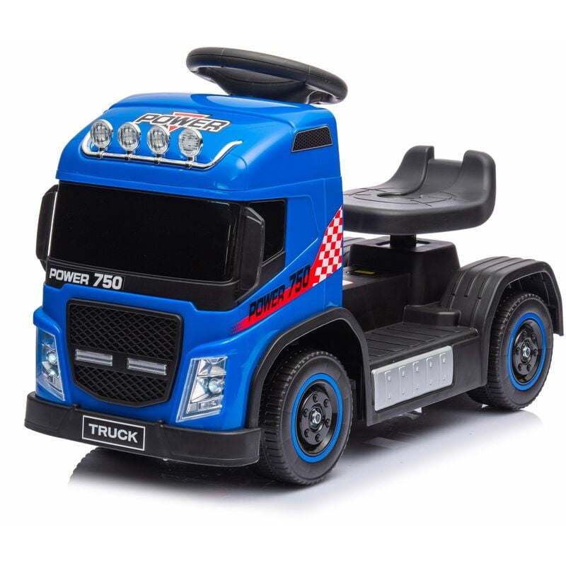 foto del prodotto camion elettrico per bambini 6v small truck blu