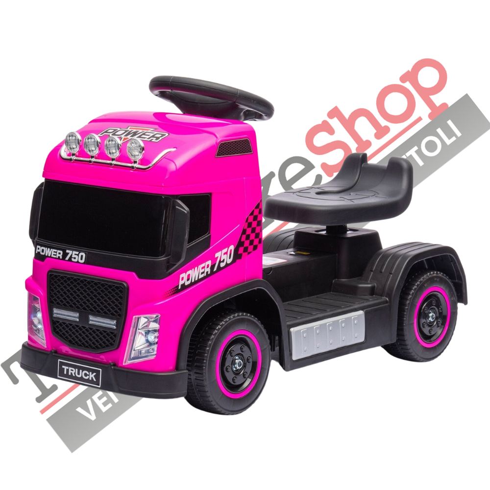 foto del prodotto camion elettrico per bambini small truck 6v rosa