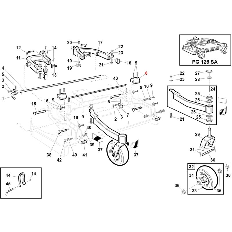 foto del prodotto camma regolazione altezza taglio gtr originale gianni ferrari bfb 95220110001