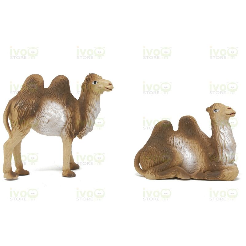 foto del prodotto cammelli set 2 pezzi 10 cm animali per presepe 11180