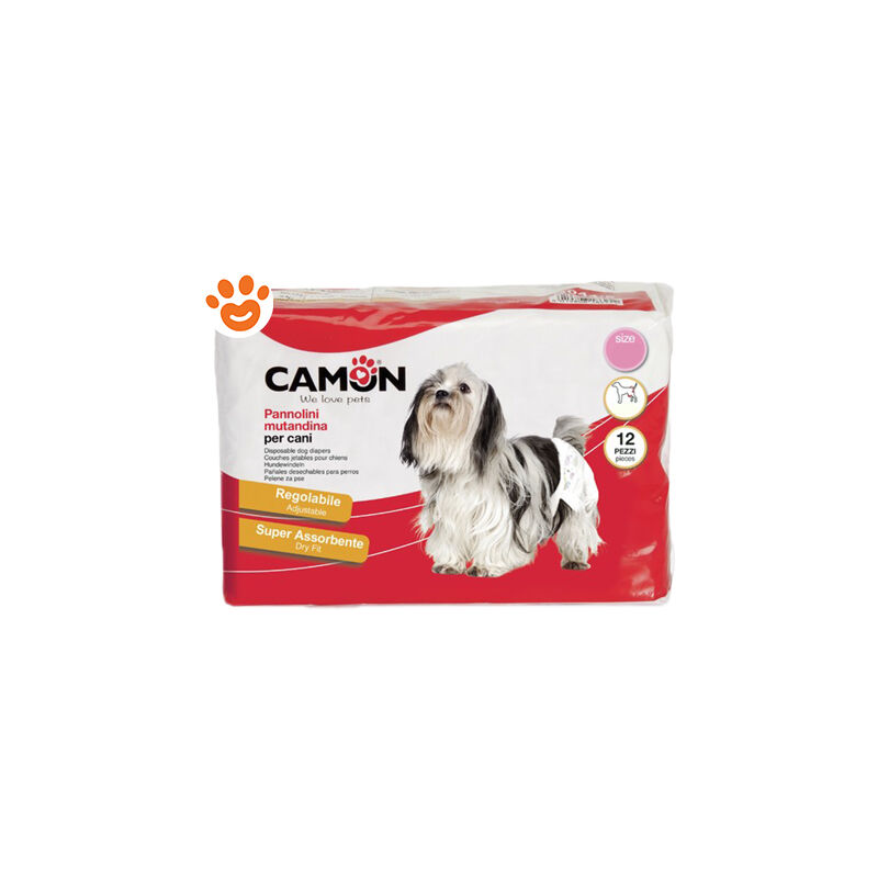 foto del prodotto camon cane pannolini mutandina tg. quot m quot 35 45 cm cf. 12 pezzi 