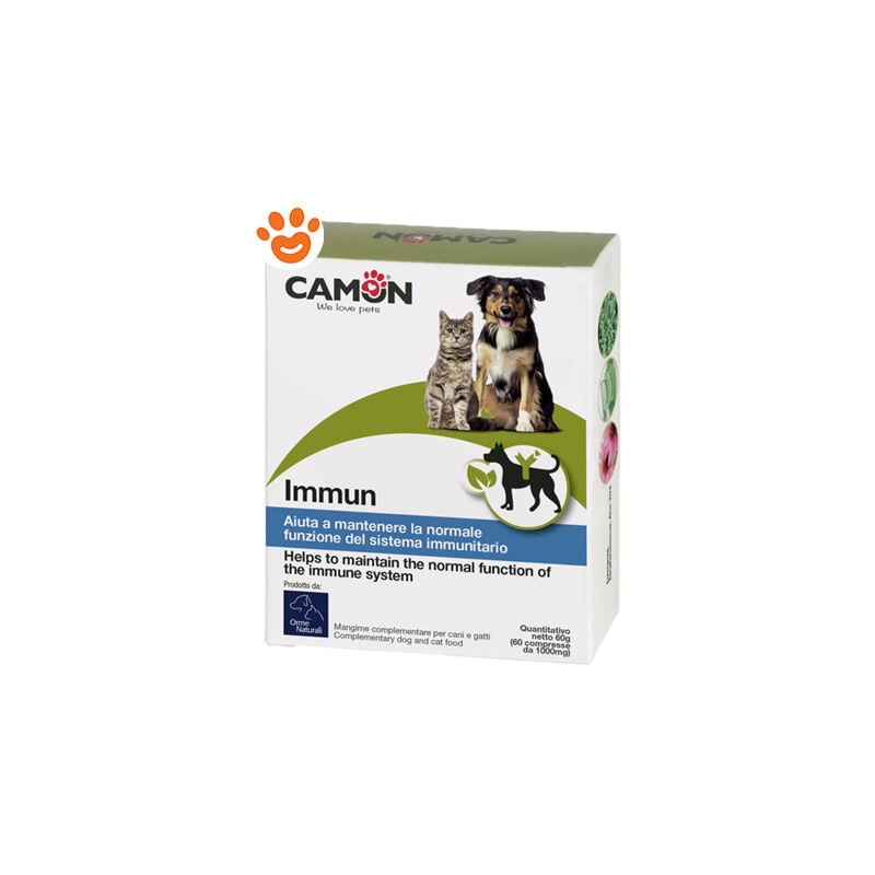 foto del prodotto camon dog cat orme naturali immun camon dog cat orme naturali immun confezione da 60 compresse