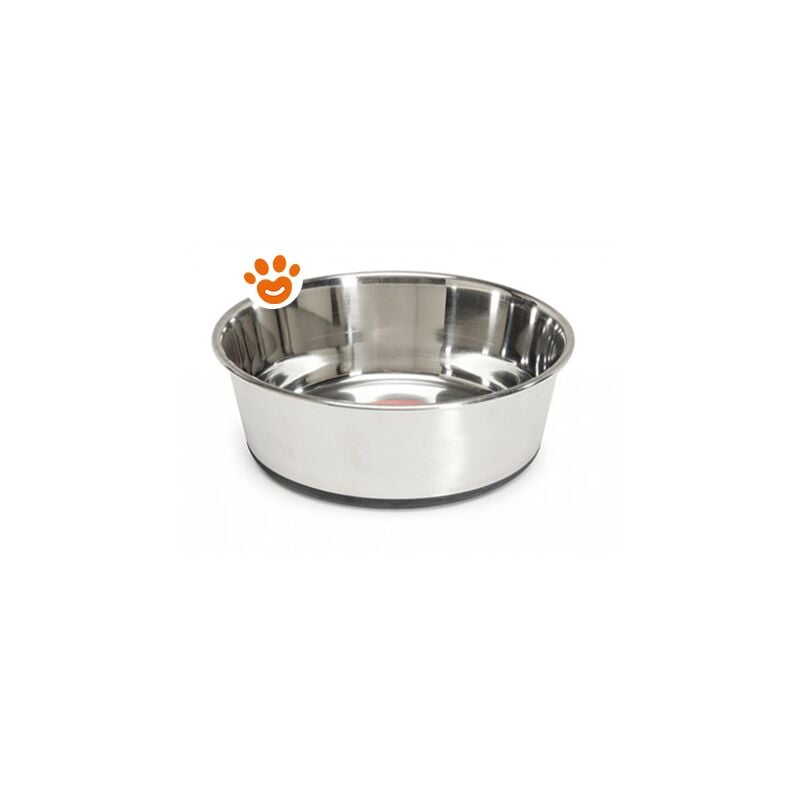 foto del prodotto camon dog ciotola antiscivolo in acciaio camon dog ciotola antiscivolo in acciaio confezione da 1 pezzo colori assortiti 
