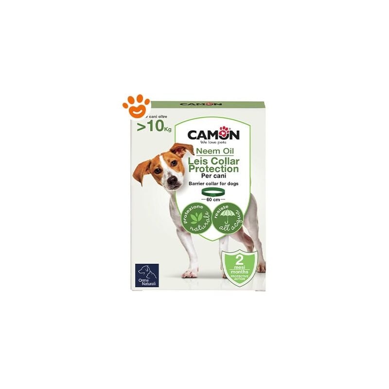 foto del prodotto camon dog orme naturali collare leis 10 kg dog orme naturali collare leis 10 kg confezione da 1 collare