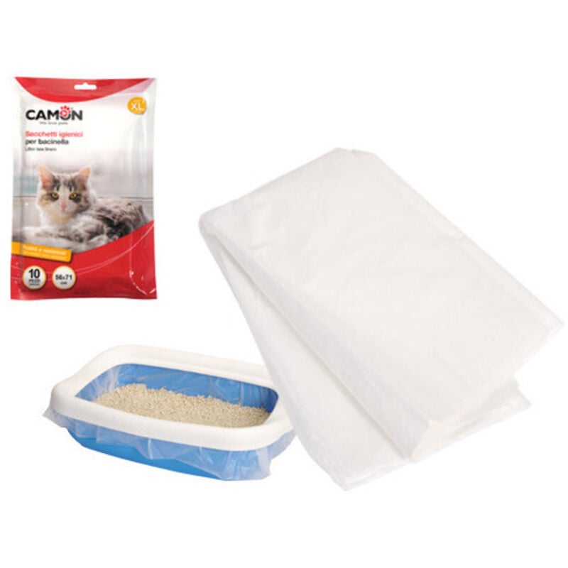 foto del prodotto camon gatto sacchetti per lettiera igienica 56x59 cm cf. 10 pezzi