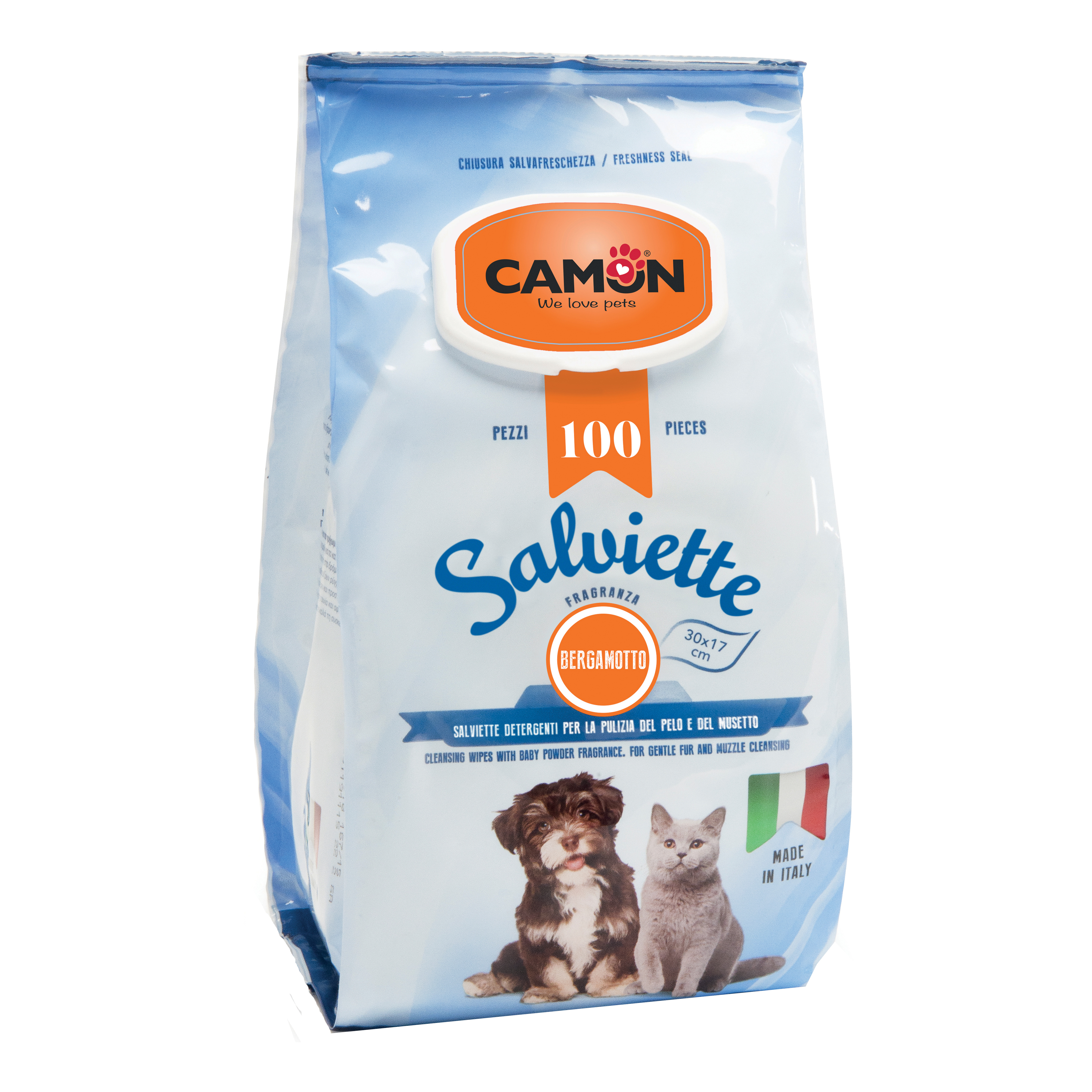 foto del prodotto camon salviette detergenti 100 pezzi bergamotto