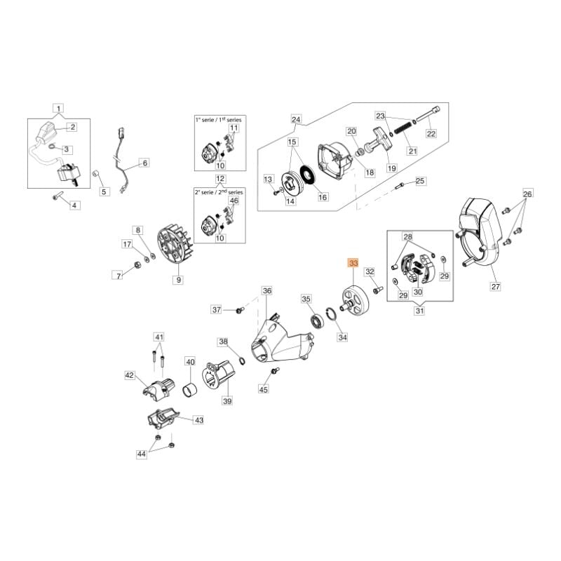 foto del prodotto campana frizione decespugliatore modelli bc270s originale stihl 61280130ar