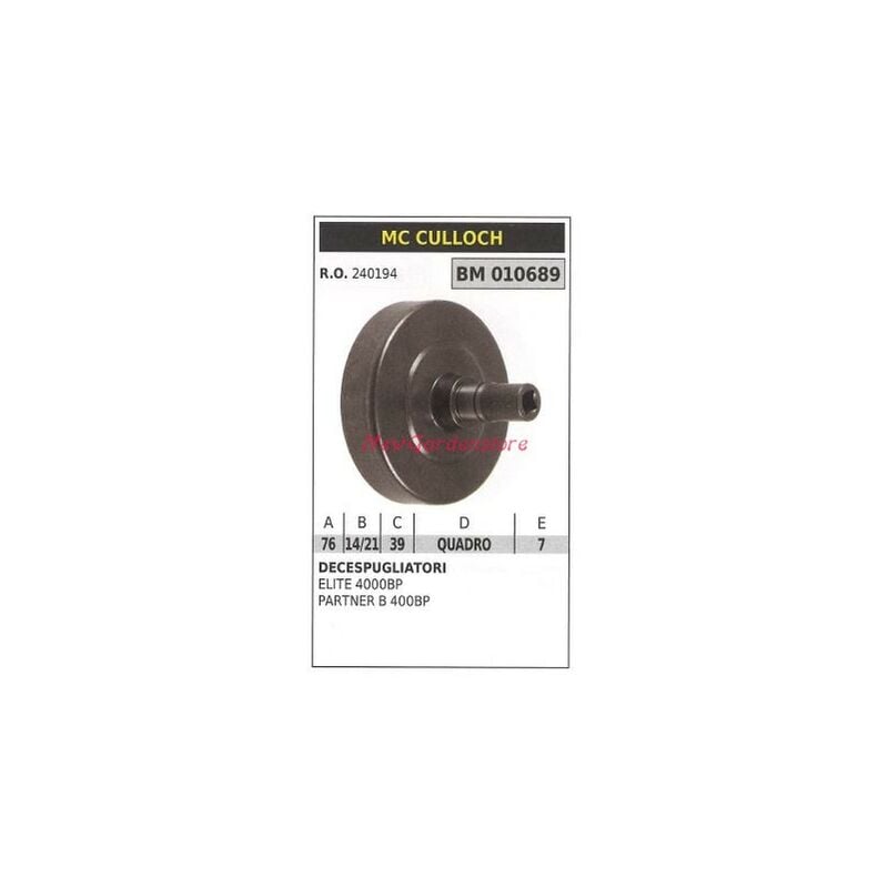 foto del prodotto campana frizione mc culloch decespugliatore elite 4000bp partner b 400bp 010689