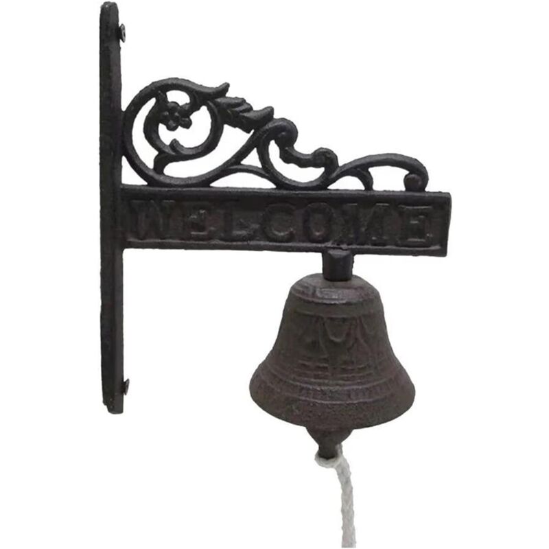 foto del prodotto campana in ghisa campana in ghisa per porta d ingresso, campana da cena da parete per interni ed esterni per la decorazione artistica da parete di