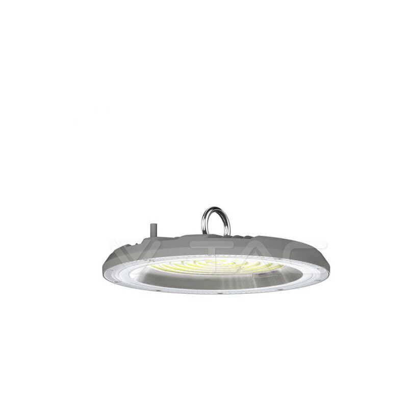 foto del prodotto campana industriale led 100w ufo colore grigio 90 con interruttore levetta cct 3in1 3000k 6500k ip65