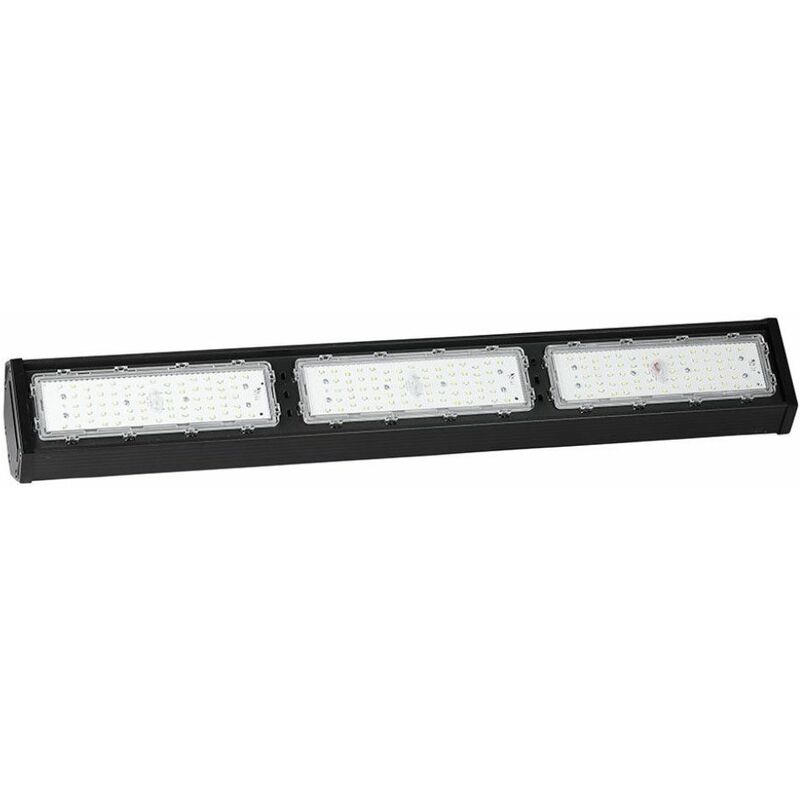 foto del prodotto campana industriale led lineare chip samsung 150w 120lm w colore nero 4000k ip54