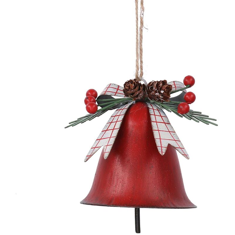 foto del prodotto campana metallo rosso cm11x10h8