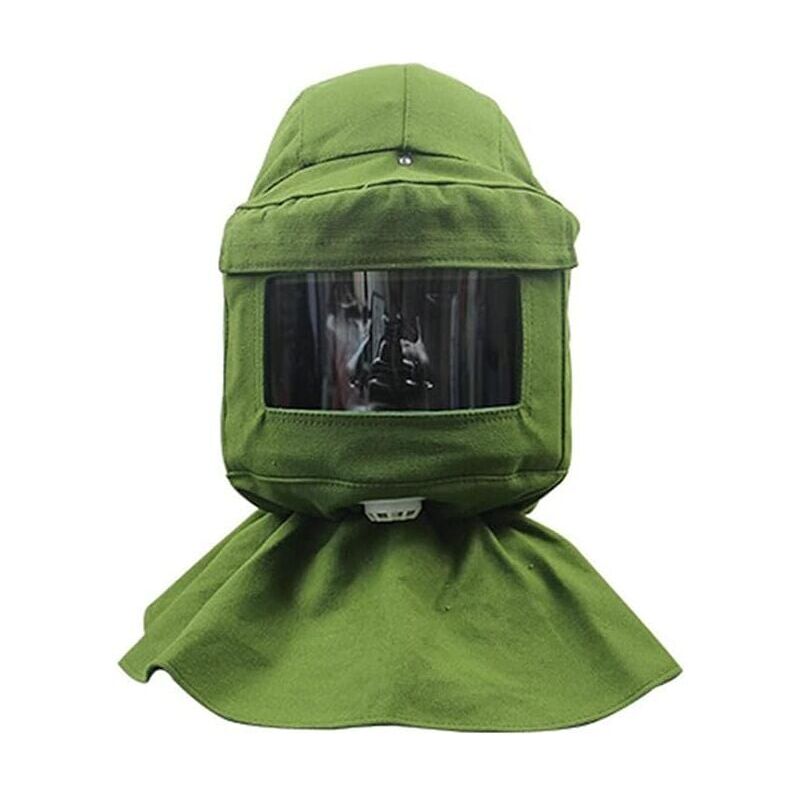 foto del prodotto campana per sabbiatura, sciarpa per sabbiatura, maschera antivento, antisabbiatura, strumenti di protezione dalla polvere, maschera facciale, tela