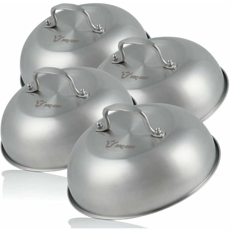foto del prodotto campana riscaldante in acciaio inox 4 pezzi 23 cm campana di servizio, glosche bbq toro