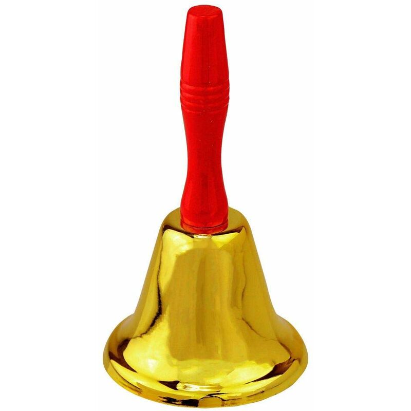 foto del prodotto campanella babbo natale in ottone campana
